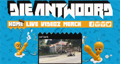 Desktop Screenshot of dieantwoord.com