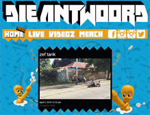 Tablet Screenshot of dieantwoord.com